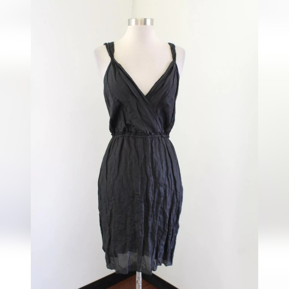 Banana Republic Classy Silk Blend Black Dress Womens Size 4